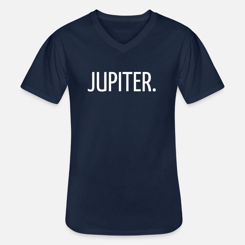 Jupiter. - Männer-T-Shirt mit V-Ausschnitt - Navy