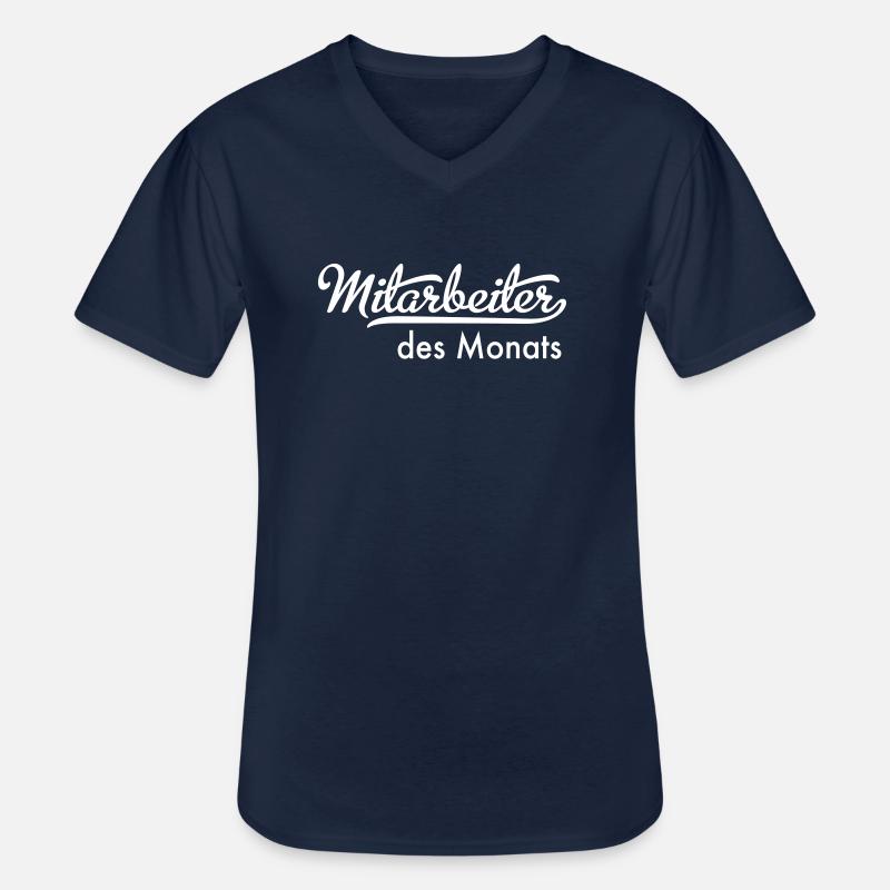 Mitarbeiter des Monats - Männer-T-Shirt mit V-Ausschnitt - Navy