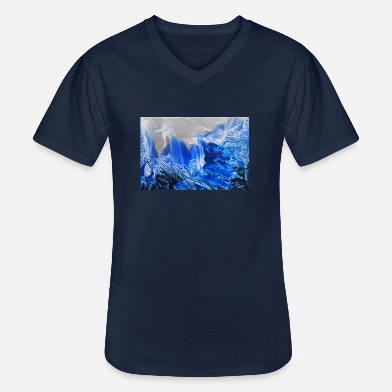 65Sentitoks - Männer-T-Shirt mit V-Ausschnitt - Navy
