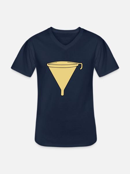 funell - Men's V-Neck T-Shirt - navy