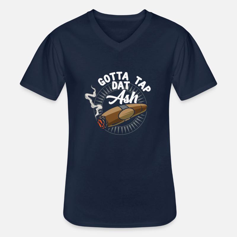 Gotta Tap Dat Ash - Passionszigarre - Männer-T-Shirt mit V-Ausschnitt - Navy