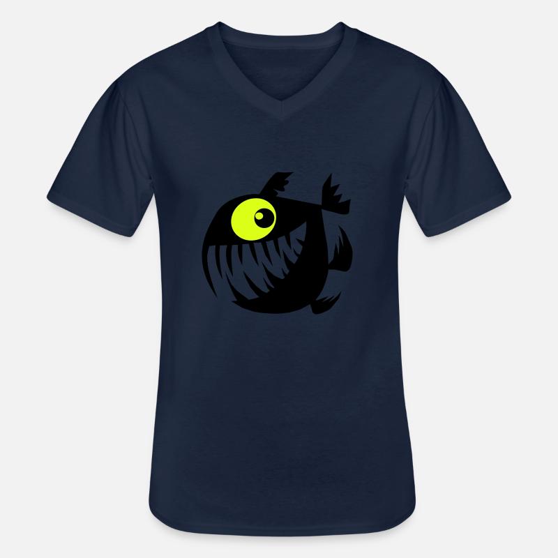 Frohe Perry - Männer-T-Shirt mit V-Ausschnitt - Navy