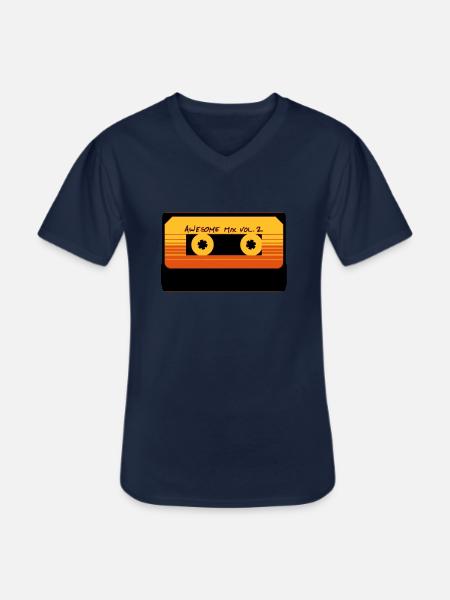 AWESOME MIX Vol. 2 - Men's V-Neck T-Shirt - navy