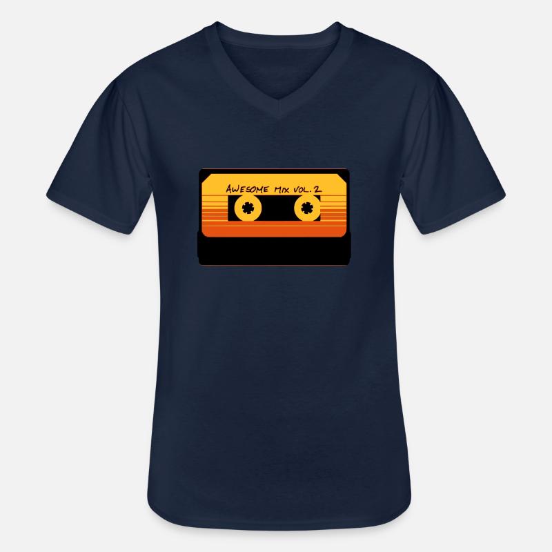 AWESOME MIX Vol. 2 - Männer-T-Shirt mit V-Ausschnitt - Navy