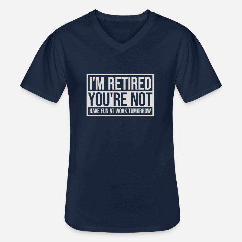 have fun at work - Männer-T-Shirt mit V-Ausschnitt - Navy
