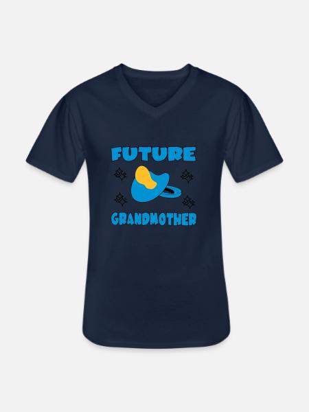 Future grandmother - Men's V-Neck T-Shirt - navy