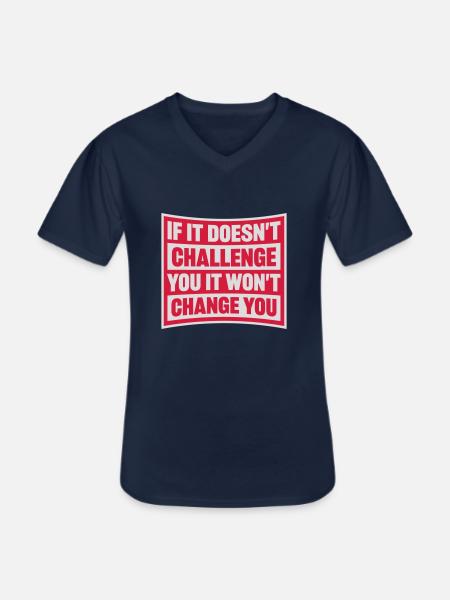 Workout Fitness Motivation Quote - Men's V-Neck T-Shirt - navy