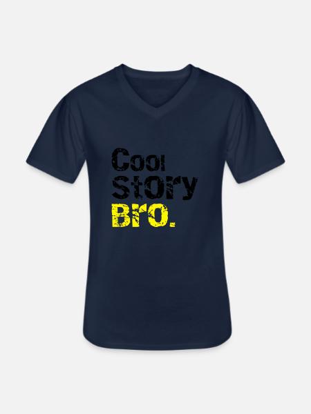 Cool story Bro - Männer-T-Shirt mit V-Ausschnitt - Navy