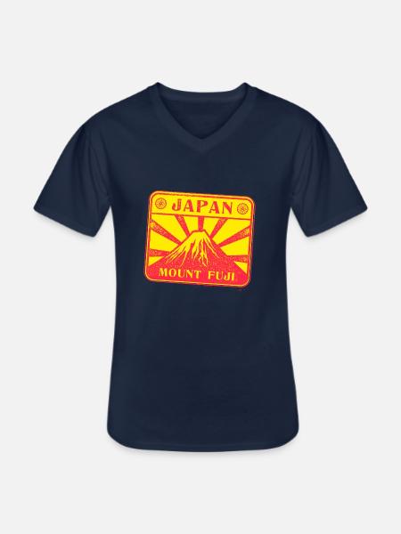 Japan travel - Men's V-Neck T-Shirt - navy