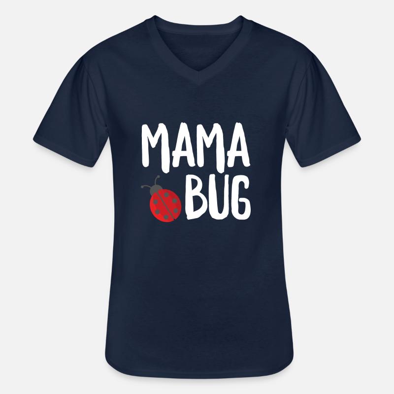 Mama Bug - Männer-T-Shirt mit V-Ausschnitt - Navy