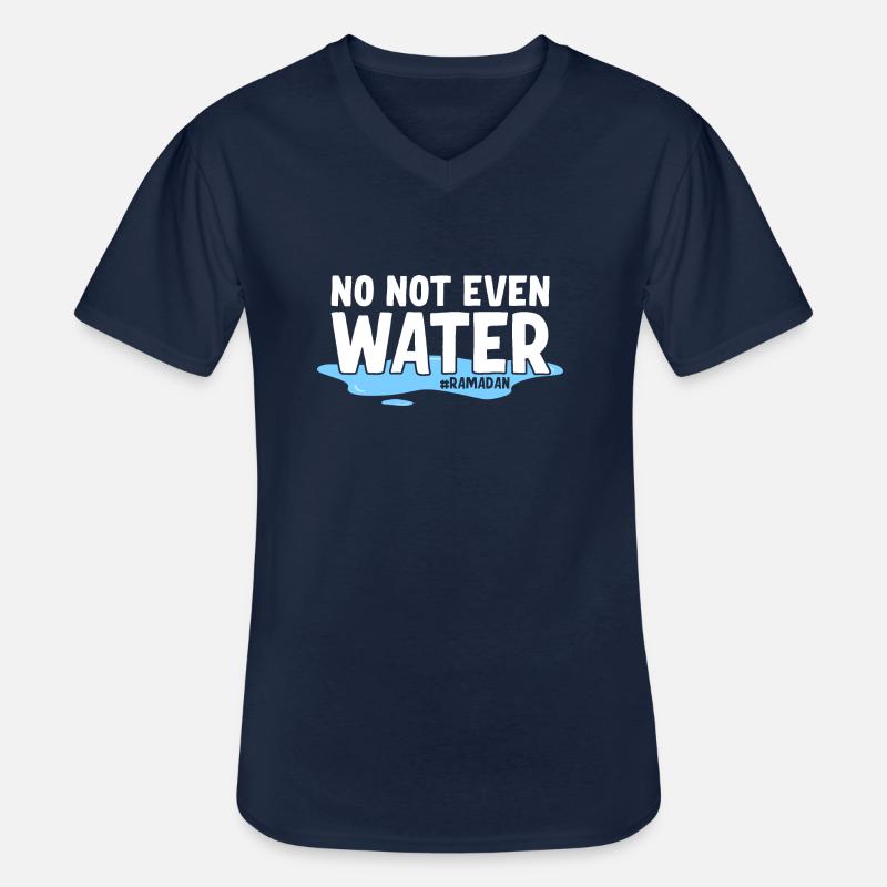 Nein nicht einmal Wasser Ramadan - Männer-T-Shirt mit V-Ausschnitt - Navy