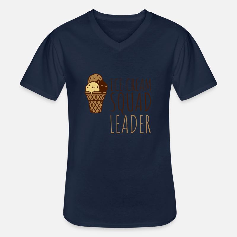 Anführer Ice Cream Squad - Männer-T-Shirt mit V-Ausschnitt - Navy