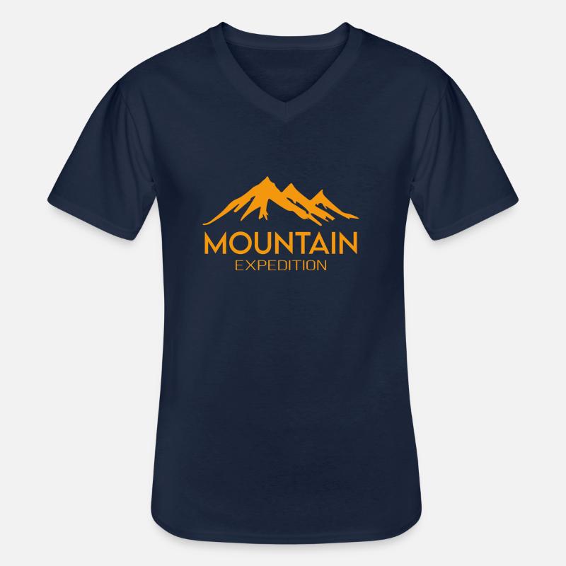 Expedition - Männer-T-Shirt mit V-Ausschnitt - Navy