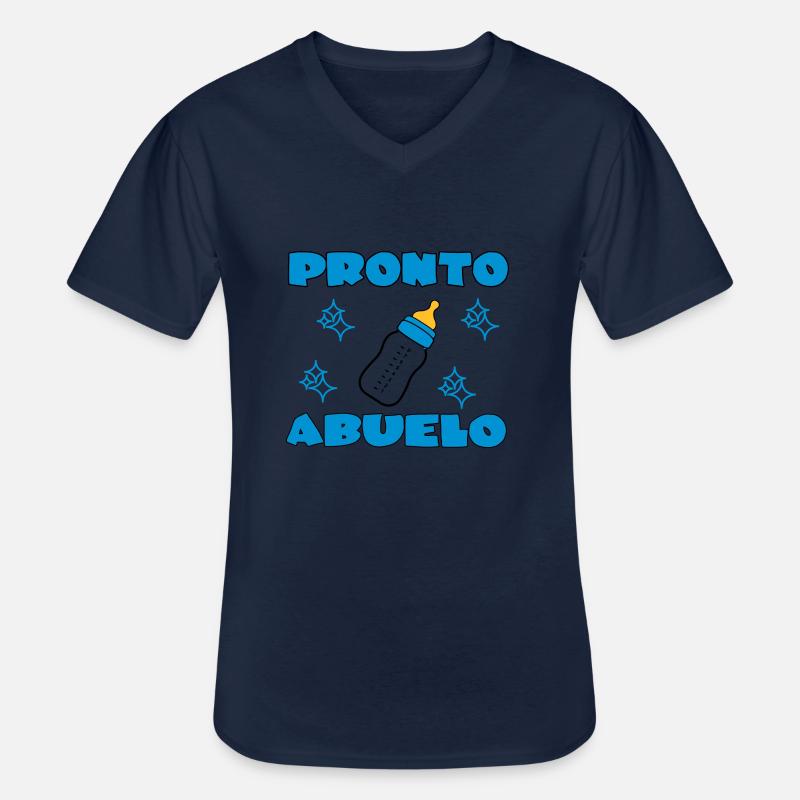 Pronto abuelo - Männer-T-Shirt mit V-Ausschnitt - Navy