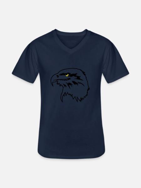 Adlerkopf - Männer-T-Shirt mit V-Ausschnitt - Navy