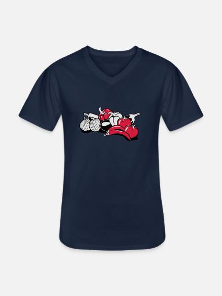 vegetables - Men's V-Neck T-Shirt - navy