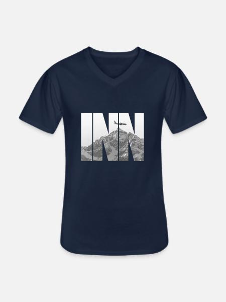 INN Airport - Men's V-Neck T-Shirt - navy