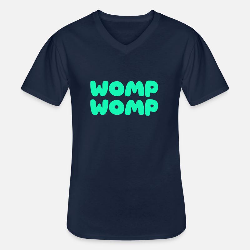 Womp Womp Vert - T-shirt col V Homme - marine