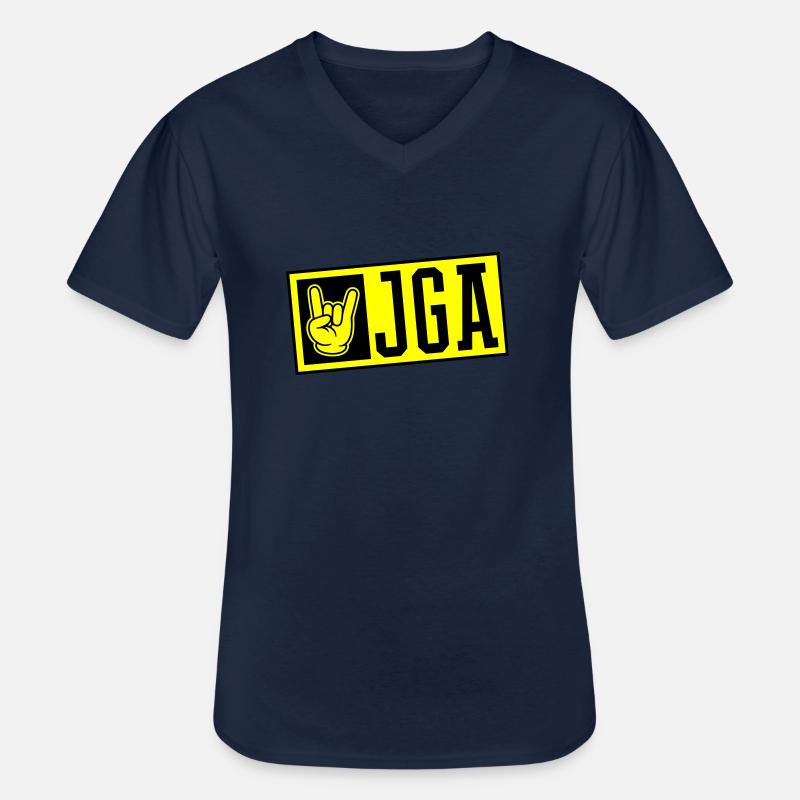 Jga Junggesellenabschied - Männer-T-Shirt mit V-Ausschnitt - Navy