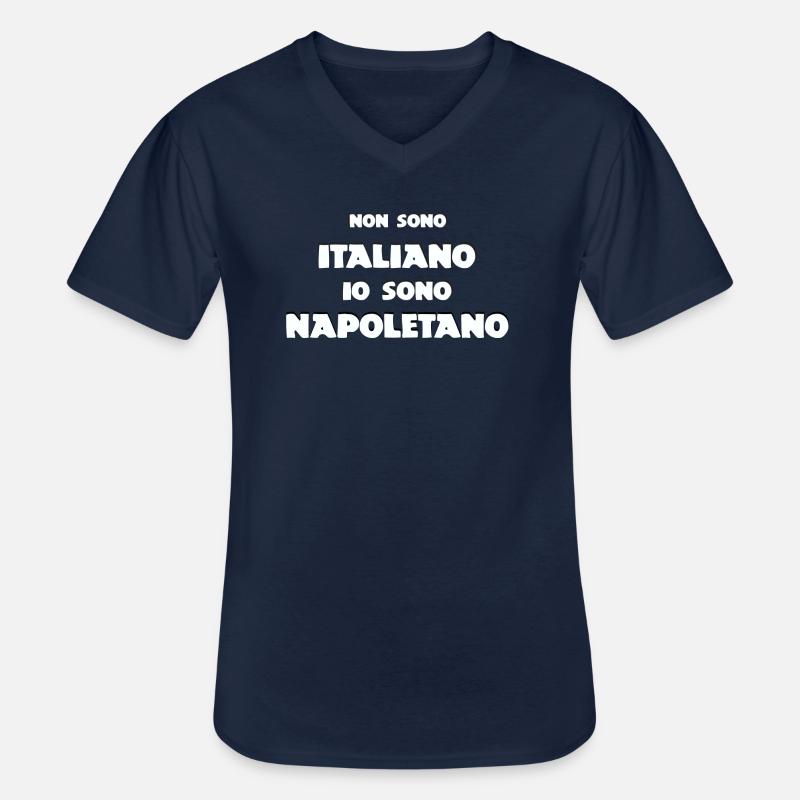 napoletano hell - Männer-T-Shirt mit V-Ausschnitt - Navy