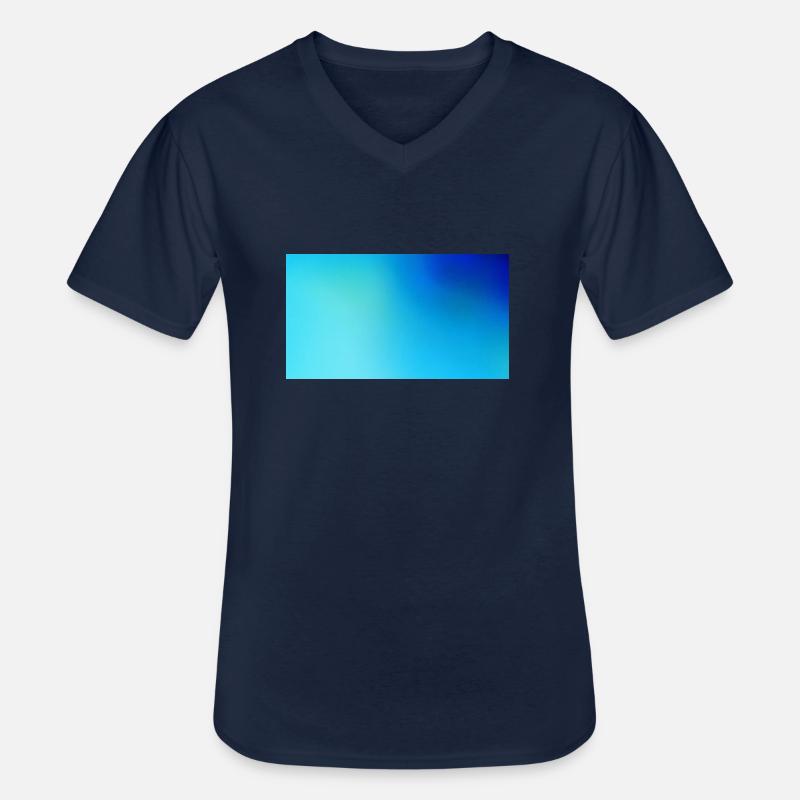 Deep Blue Style133 - Männer-T-Shirt mit V-Ausschnitt - Navy