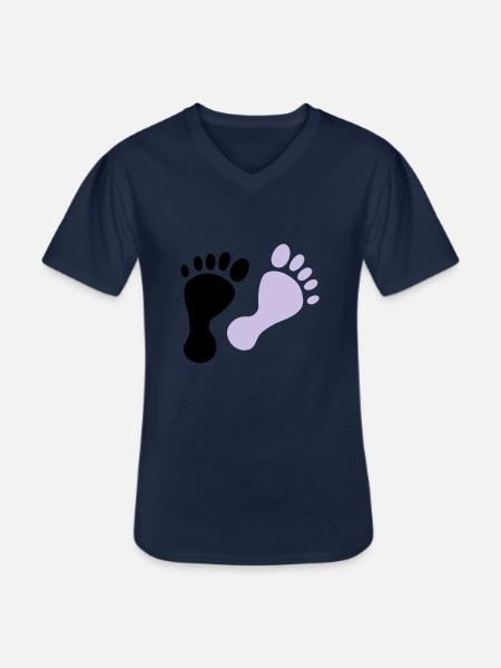 füße - Männer-T-Shirt mit V-Ausschnitt - Navy