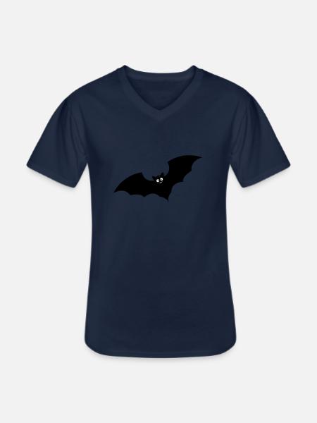 fledermaus - Männer-T-Shirt mit V-Ausschnitt - Navy