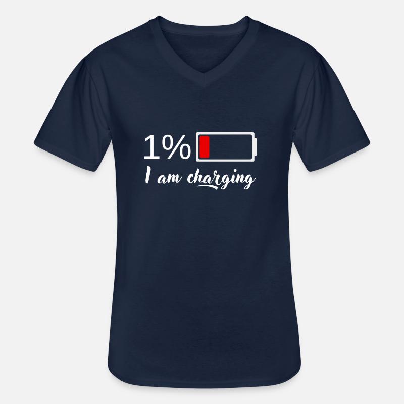 EB5CAD46 DC6C 4B88 8B52 F807A5E6B29E - Männer-T-Shirt mit V-Ausschnitt - Navy