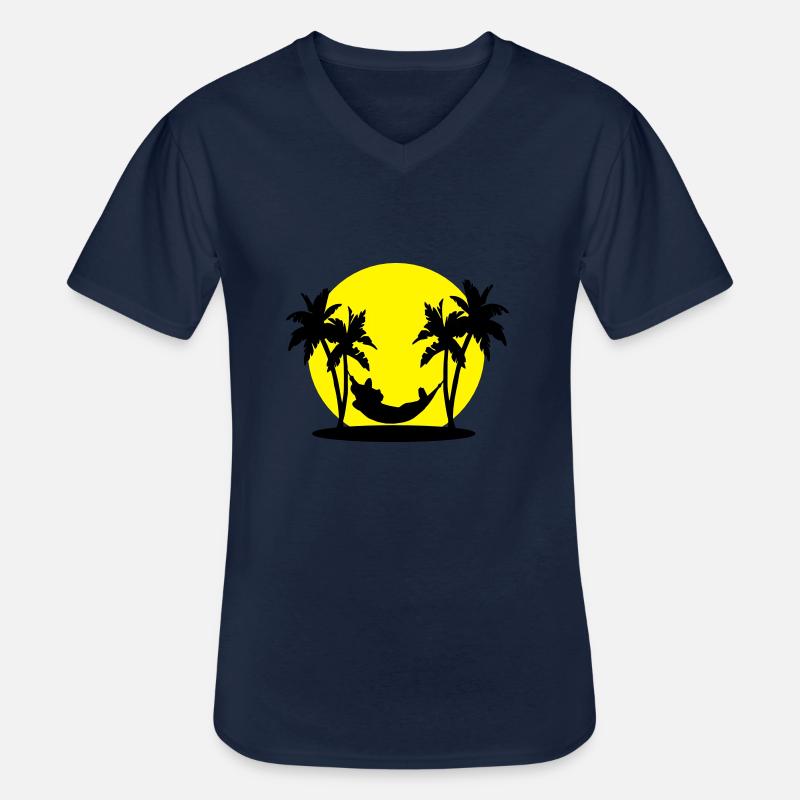 mexican siesta - Männer-T-Shirt mit V-Ausschnitt - Navy