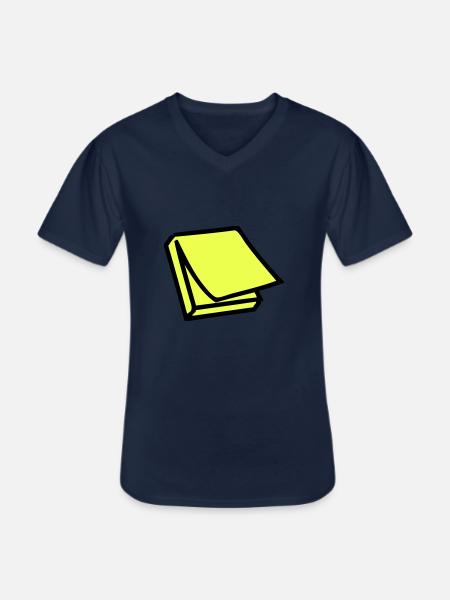 Postit - Männer-T-Shirt mit V-Ausschnitt - Navy