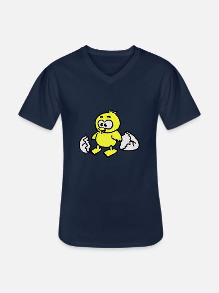 kuken_a_3c - Men's V-Neck T-Shirt - navy
