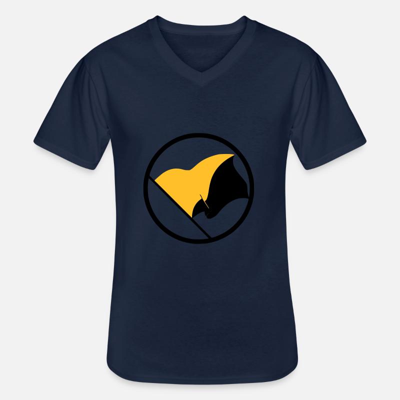 Anarchokapitalismus - Männer-T-Shirt mit V-Ausschnitt - Navy