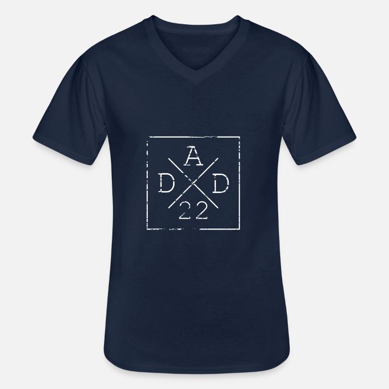 dad 22 Geschenkidee - Männer-T-Shirt mit V-Ausschnitt - Navy