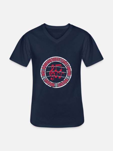 may spontaneously start singing - Men's V-Neck T-Shirt - navy