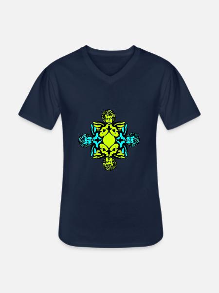 Angel - Men's V-Neck T-Shirt - navy