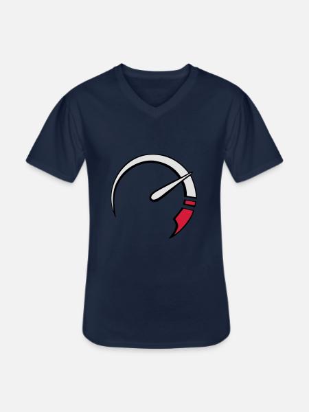 tacho3c - Männer-T-Shirt mit V-Ausschnitt - Navy