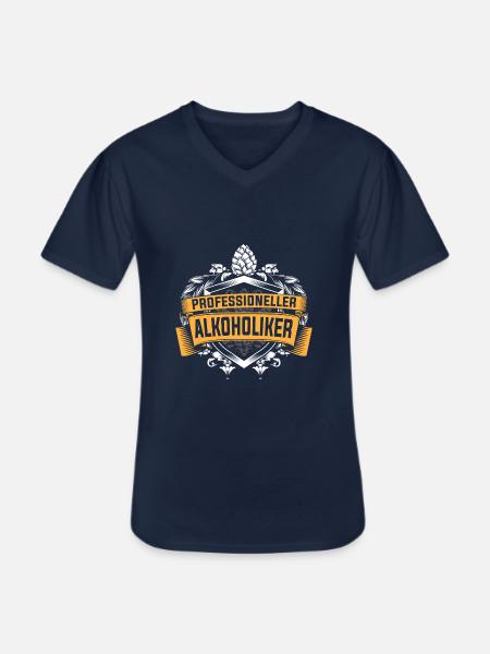 Professioneller Alkoholiker - Männer-T-Shirt mit V-Ausschnitt - Navy