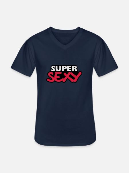 Super Sexy Design - Men's V-Neck T-Shirt - navy