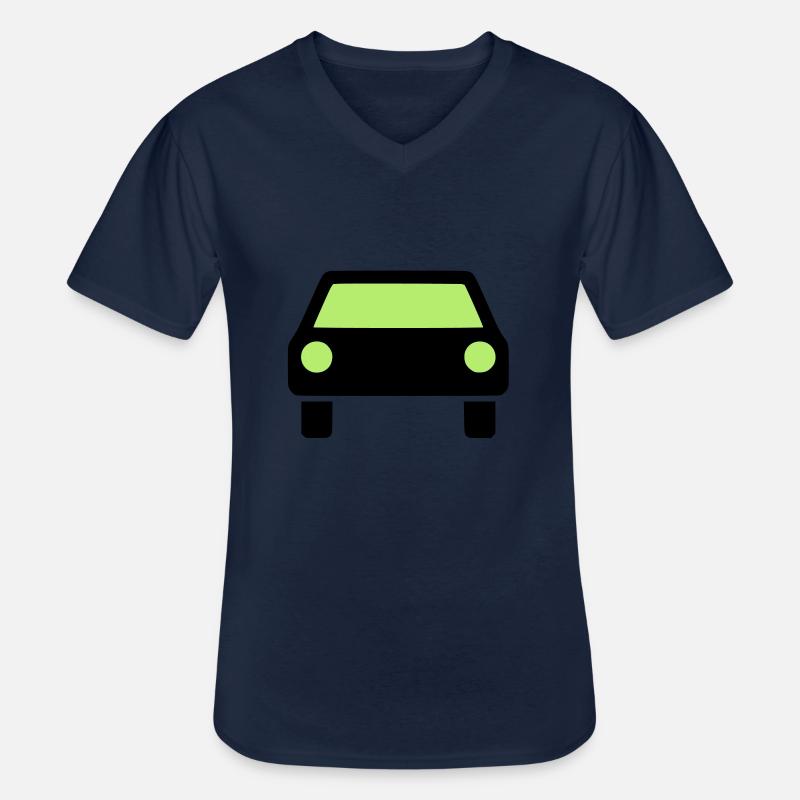 Auto Symbol - Männer-T-Shirt mit V-Ausschnitt - Navy