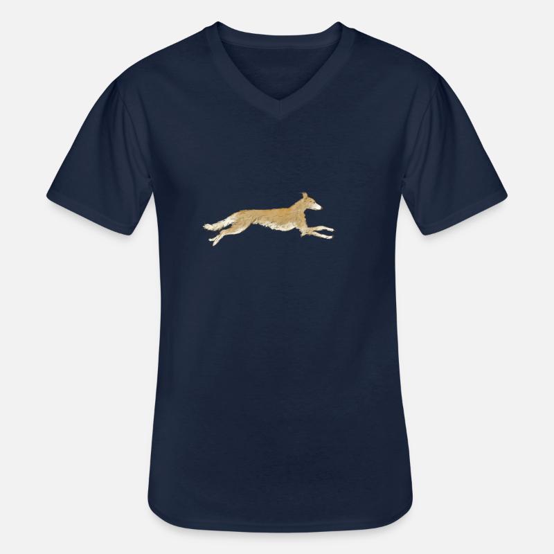 Silken Windsprite - Männer-T-Shirt mit V-Ausschnitt - Navy