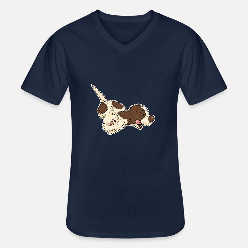 Pili1 1 - Männer-T-Shirt mit V-Ausschnitt - Navy
