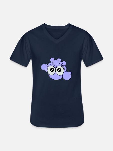 Bubbles - Men's V-Neck T-Shirt - navy