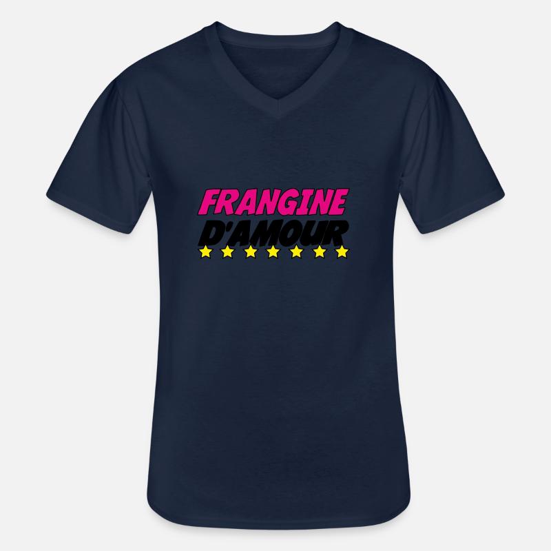 LIEBE SCHWESTER - Männer-T-Shirt mit V-Ausschnitt - Navy
