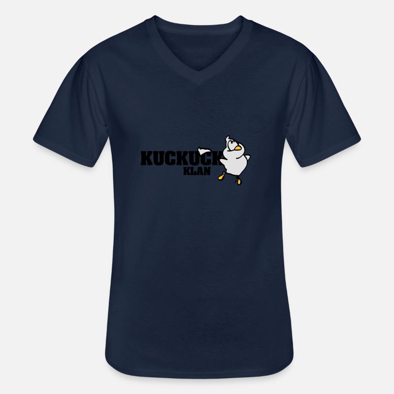 Kuckuck Klan - Männer-T-Shirt mit V-Ausschnitt - Navy
