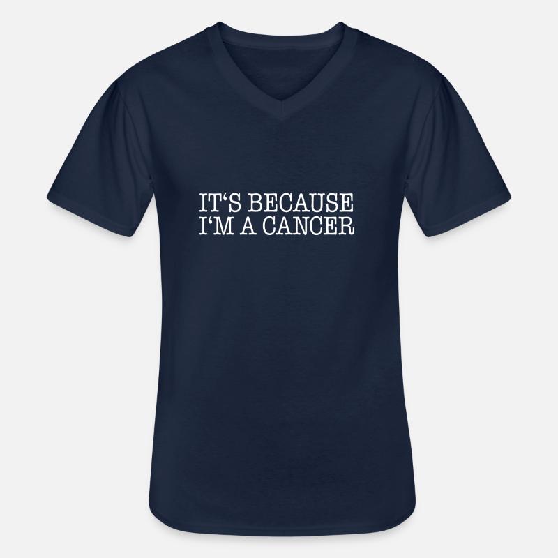 Sternzeichen Krebs - Männer-T-Shirt mit V-Ausschnitt - Navy