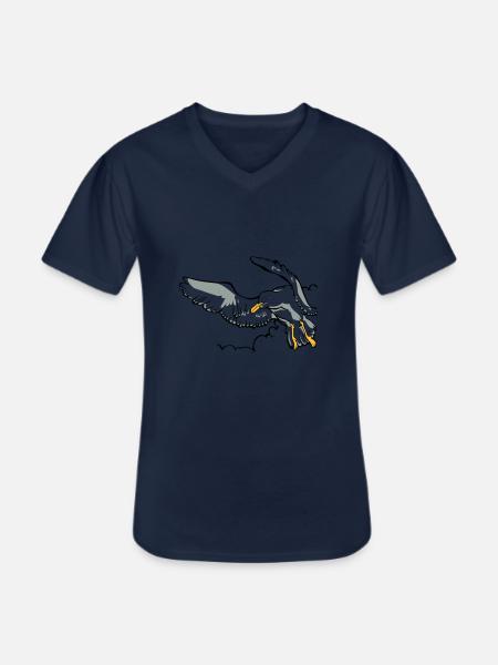 Gull - T-shirt col V Homme - marine