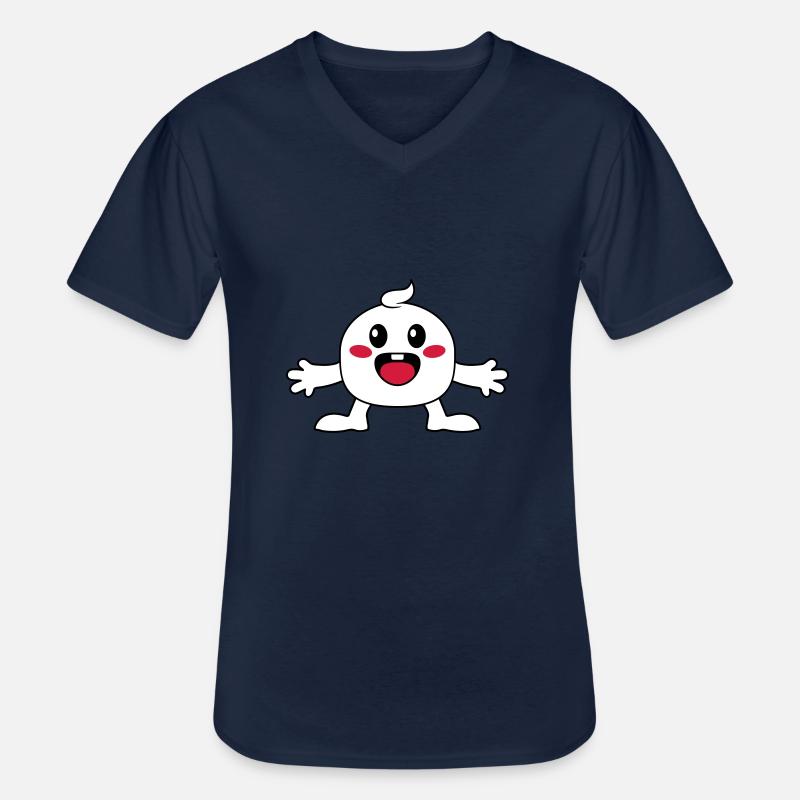 Kleines niedliches Maennchen - Männer-T-Shirt mit V-Ausschnitt - Navy