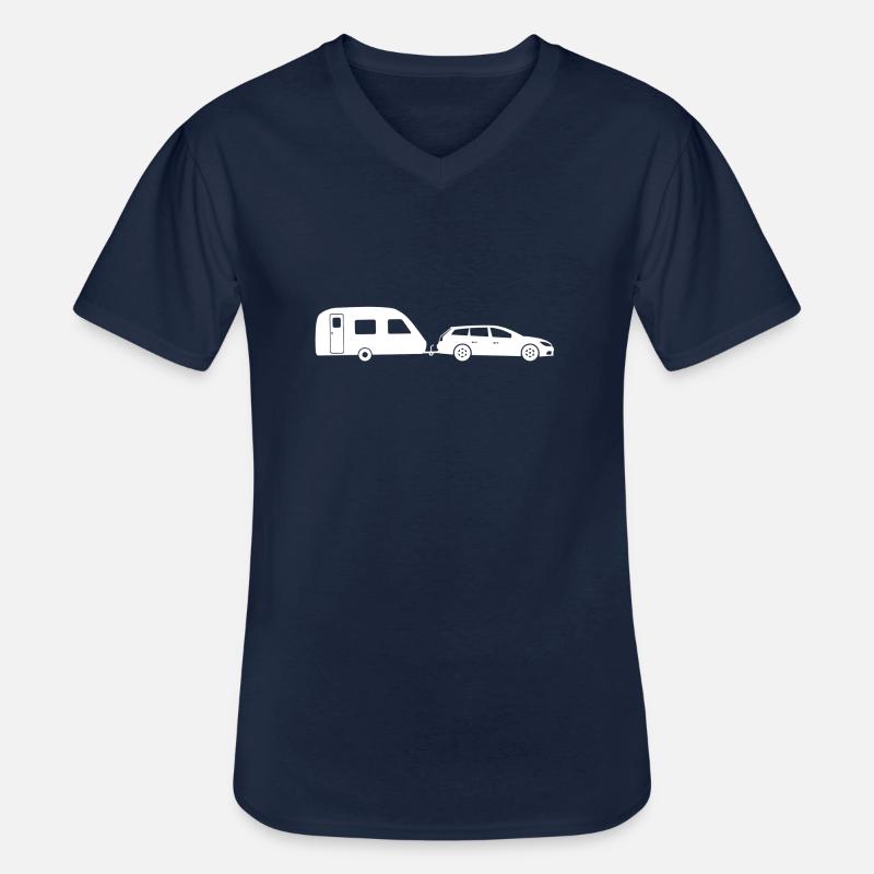 Gespann - Männer-T-Shirt mit V-Ausschnitt - Navy