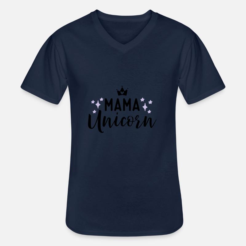 Unicorn - Männer-T-Shirt mit V-Ausschnitt - Navy