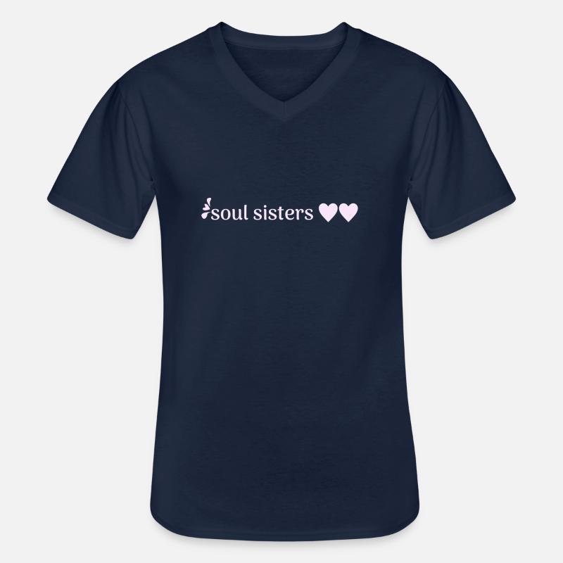 freunde - Männer-T-Shirt mit V-Ausschnitt - Navy